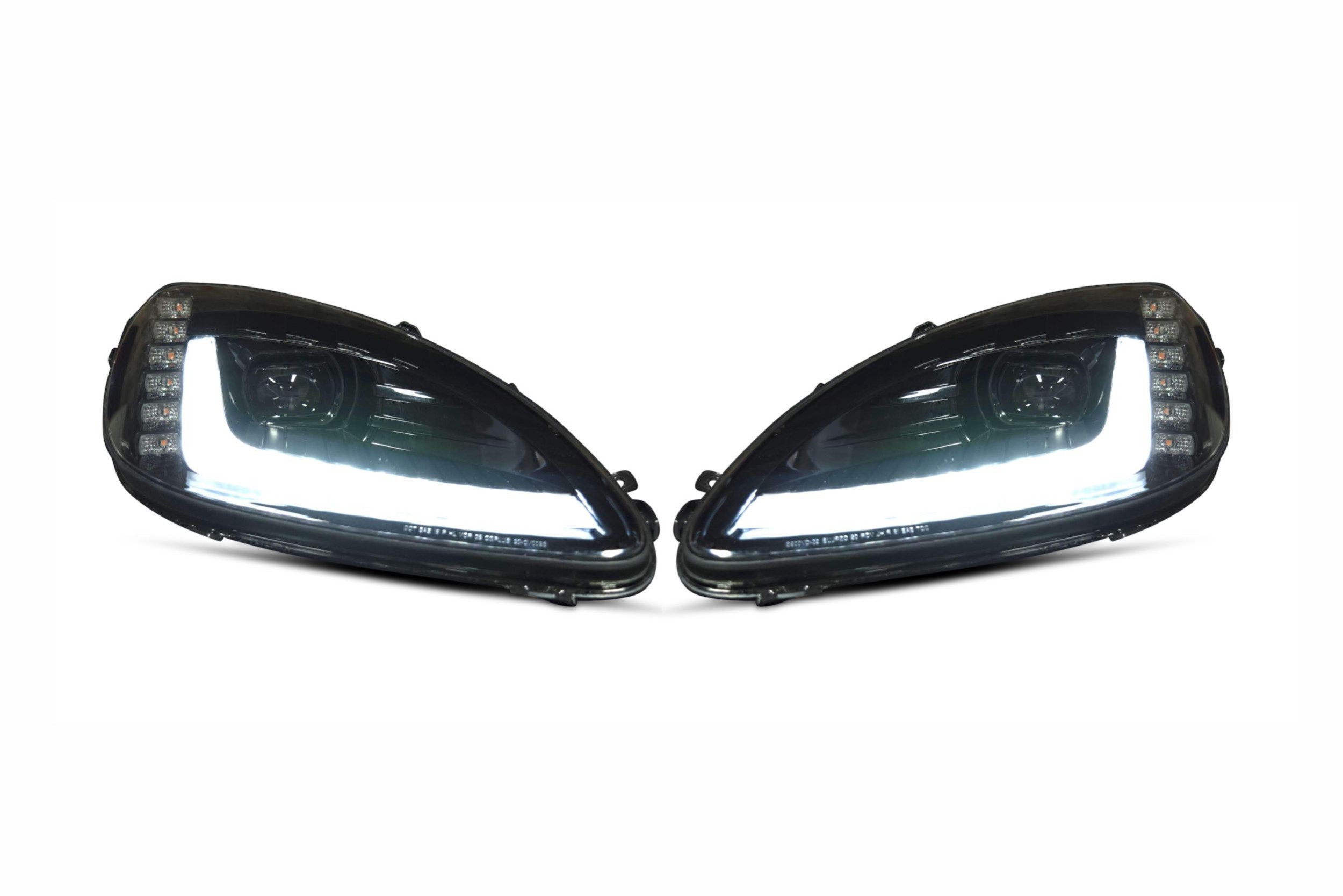 Pair For 2005-2013 C6 Corvette Headlight Headlamp Replacement Clear Cover Lens