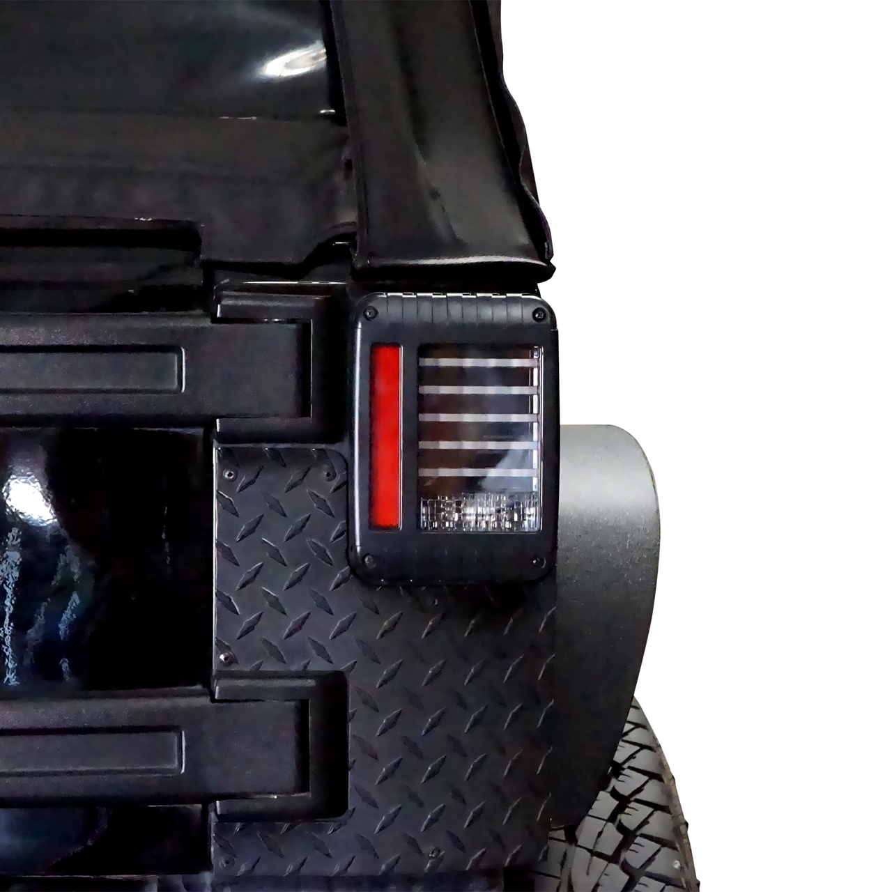 SKTYANTS LED Round Tail Light Brake Light Turn Signal Reverse Light For Jeep Wrangler Unlimited JK 4 Door Led Taillight 2 pcs 