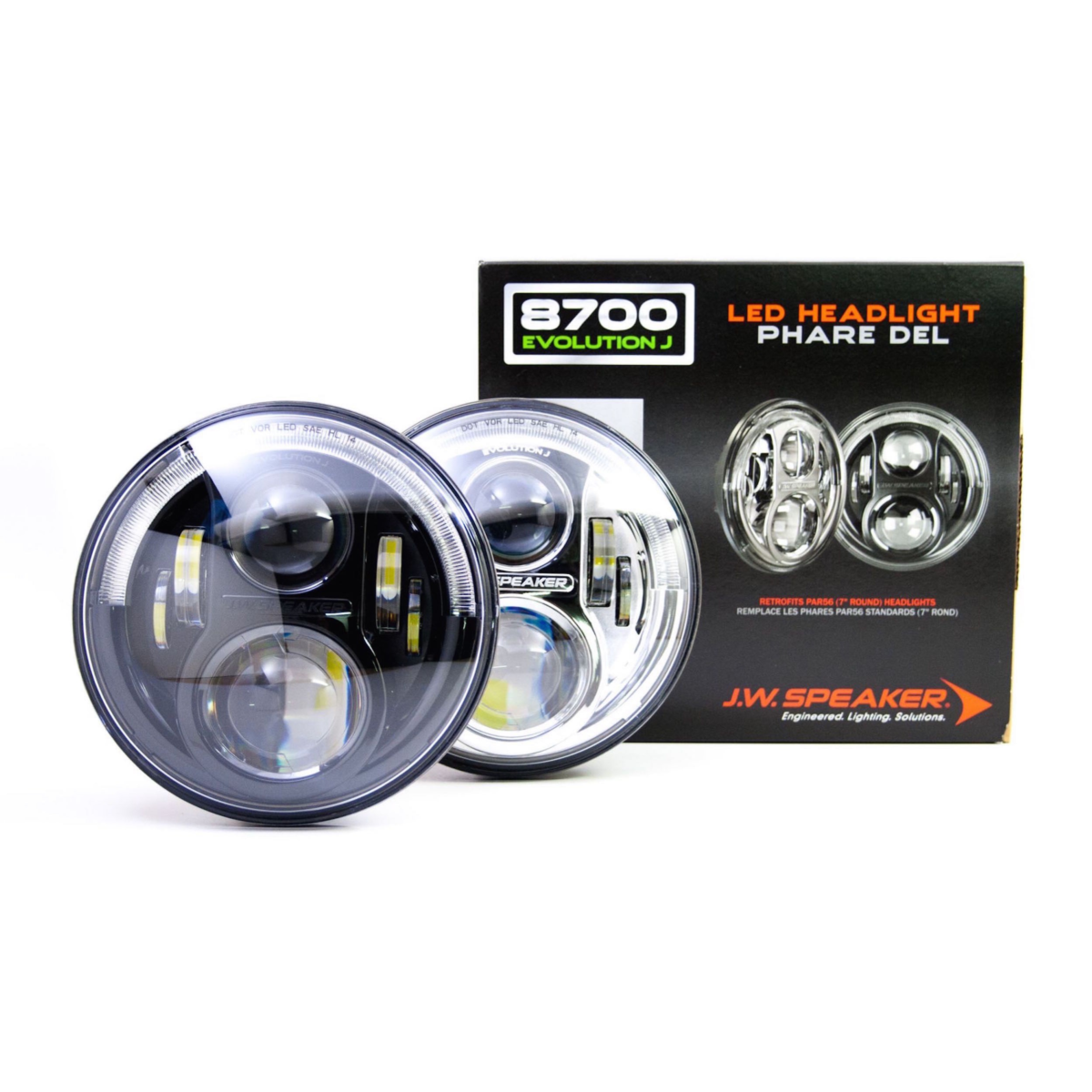 JW Speaker 8700 Evolution 2 BiLED Sealed Beam Conversion HID Kit Pros